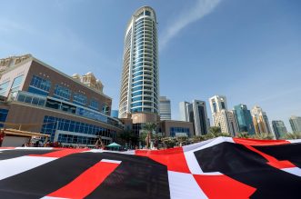 KATAR 2022 Doha: Navijači zastavom dugom 200 metara došli dati podršku hrvatskim reprezentativcima KATAR 2022 Doha: Navijači zastavom dugom 200 metara došli dati podršku hrvatskim reprezentativcima