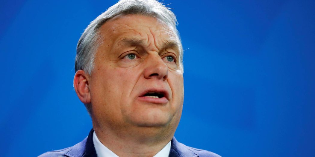 FILE PHOTO: Hungarian Prime Minister Orban speaks to media before talks with German Chancellor Merkel at Chancellery in Berlin FILE PHOTO: Hungarian Prime Minister Orban speaks to media before talks with German Chancellor Merkel at Chancellery in Berlin