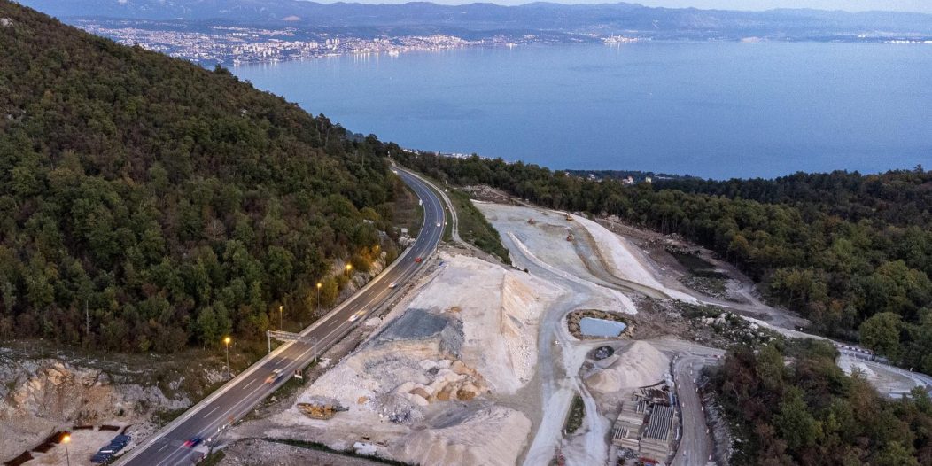 Fotografije iz zraka radova na Istarskom ipsilonu Fotografije iz zraka radova na Istarskom ipsilonu