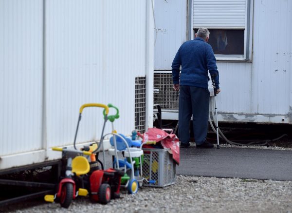 Petrinja: Kontejnersko naselje Sajmište gdje su smješteni stanovnici čiji su domovi uništeni u potresu