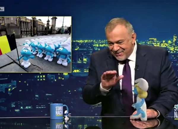 šprajc belgija štrumfovi