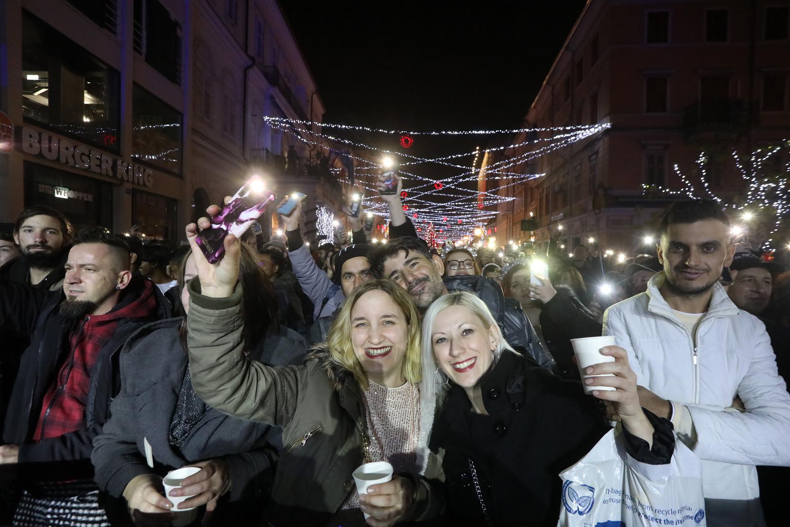 Doček Nove godine u Rijeci na Korzu Doček Nove godine u Rijeci na Korzu