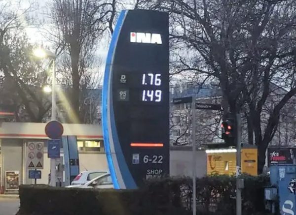 benzinska cijena euro rezana