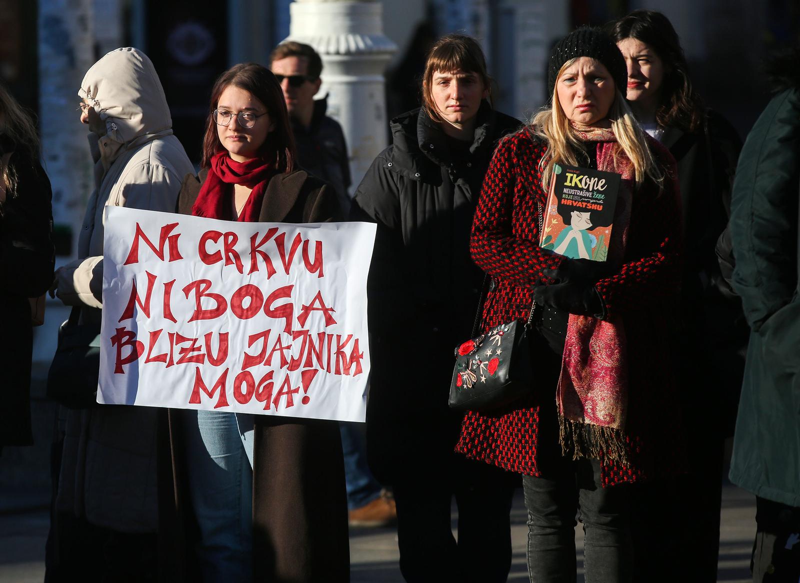 Zagreb: Prosvjed za ženska prava Zagreb: Prosvjed za ženska prava