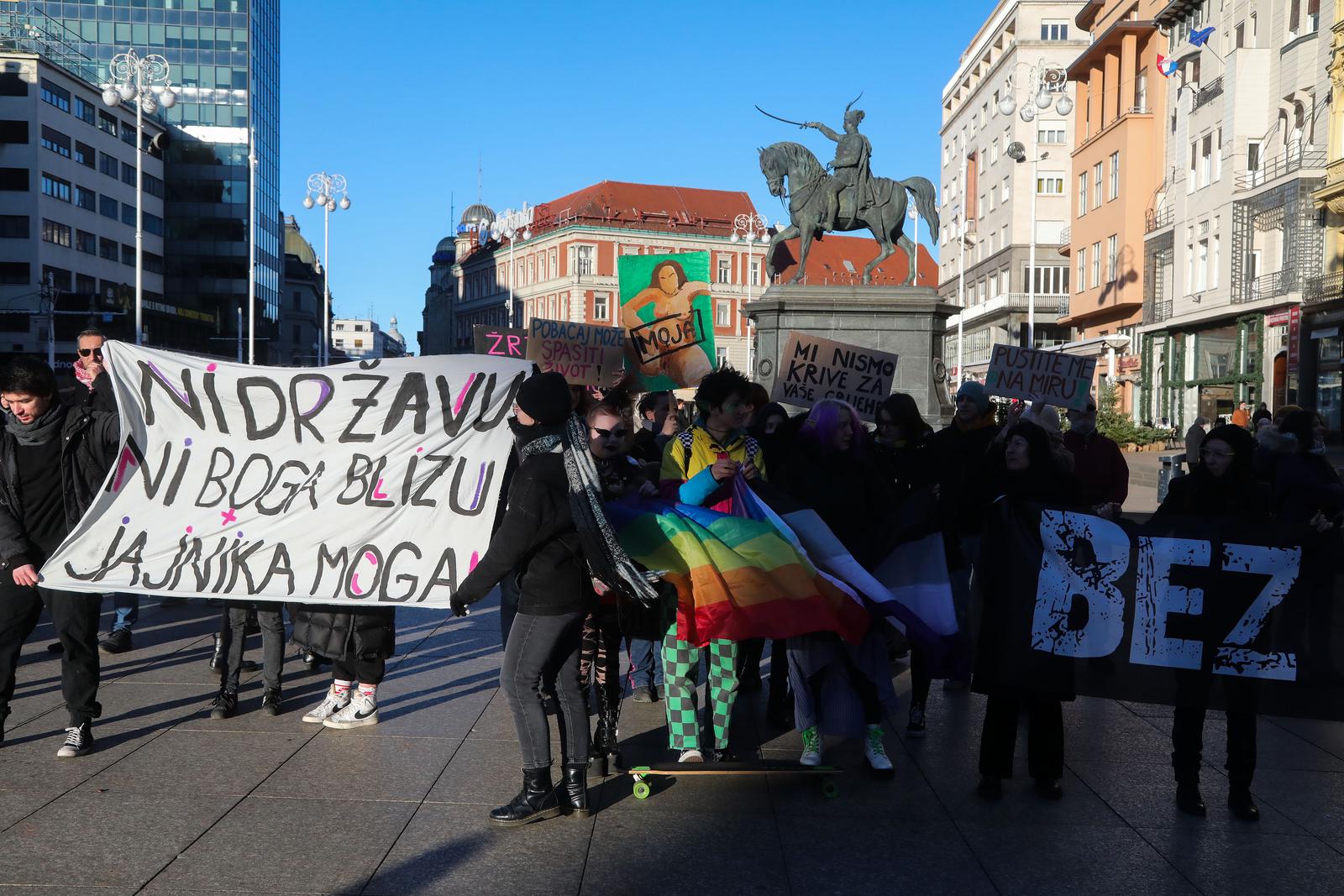Zagreb: Prosvjed za ženska prava Zagreb: Prosvjed za ženska prava