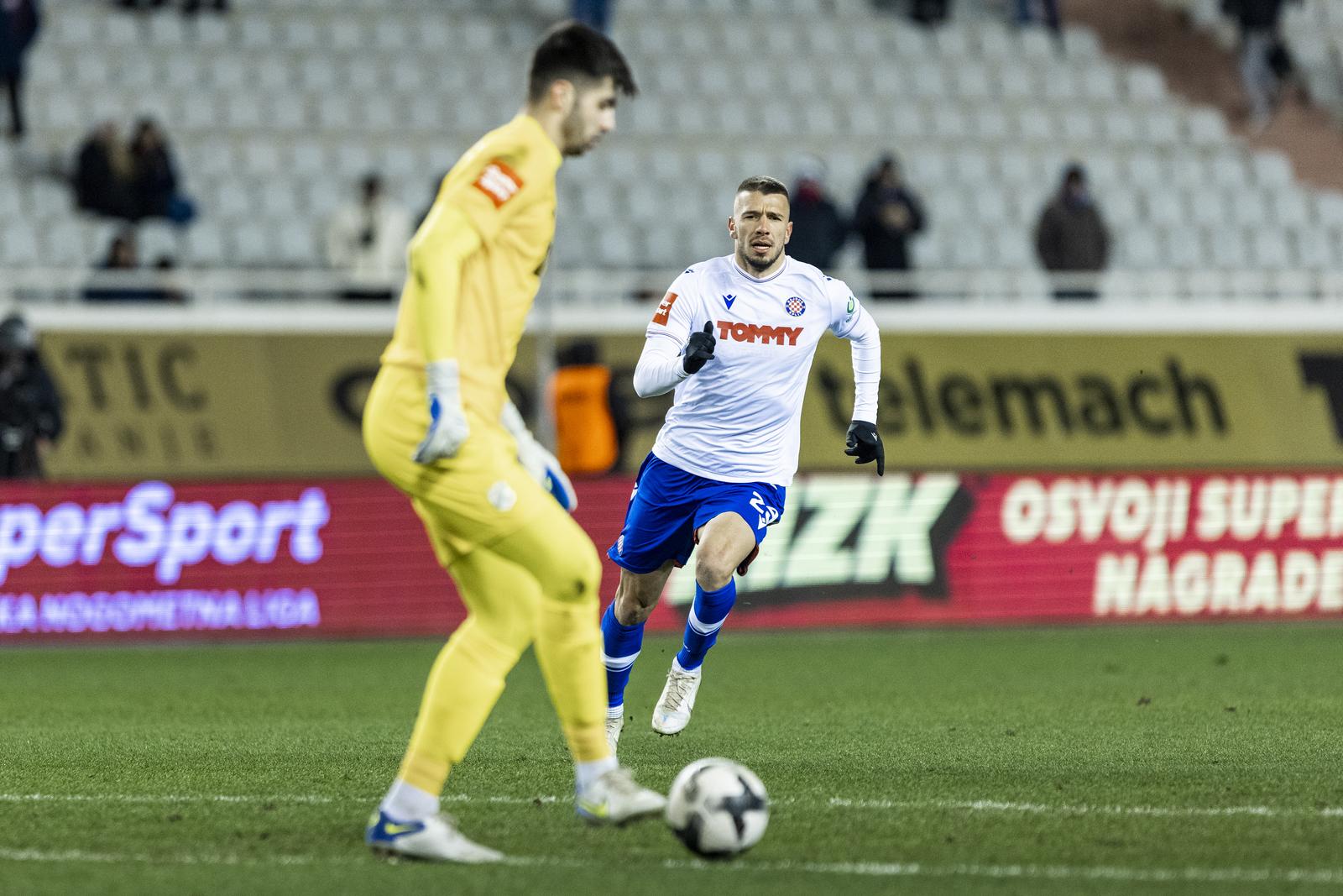 Susret 20. kola SuperSport HNL-a između Hajduka i Rijeke Susret 20. kola SuperSport HNL-a između Hajduka i Rijeke