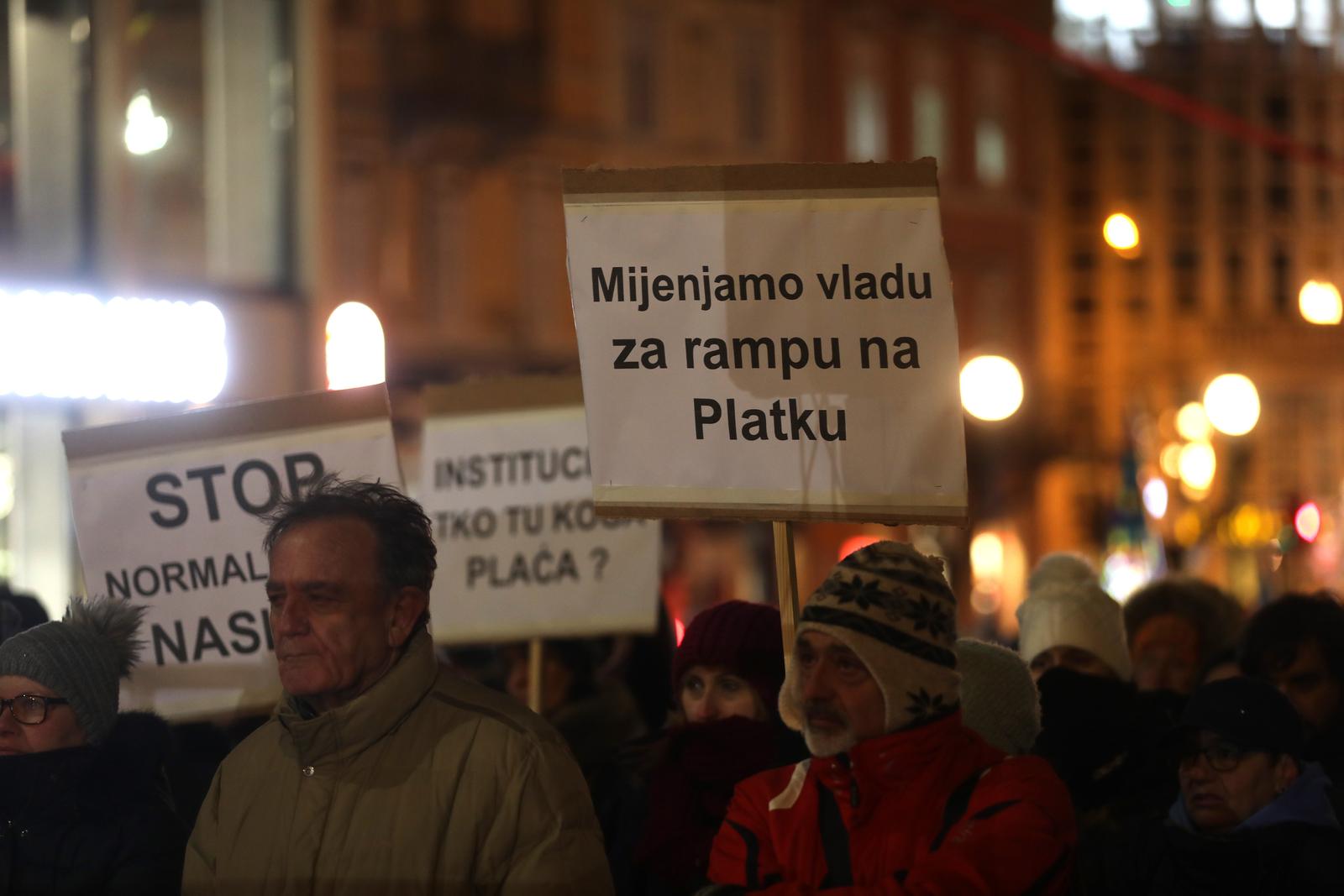 U Rijeci održan mirni prosvjed protiv nasilja potaknut incidentom na Platku