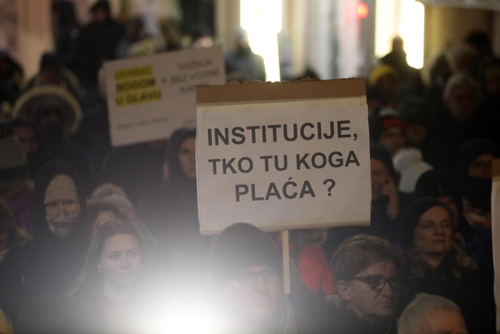 U Rijeci održan mirni prosvjed protiv nasilja potaknut incidentom na Platku