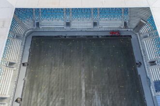 Osijek: Pogled iz zraka na novi stadion NK Osijek na Pampasu Osijek: Pogled iz zraka na novi stadion NK Osijek na Pampasu