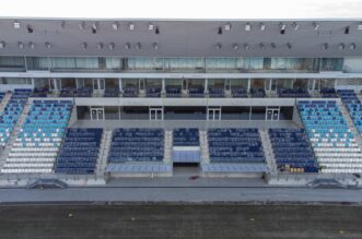 Osijek: Pogled iz zraka na novi stadion NK Osijek na Pampasu Osijek: Pogled iz zraka na novi stadion NK Osijek na Pampasu