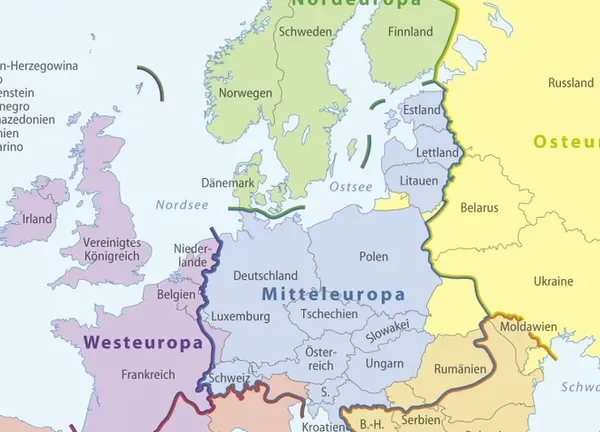 karta središnja europa
