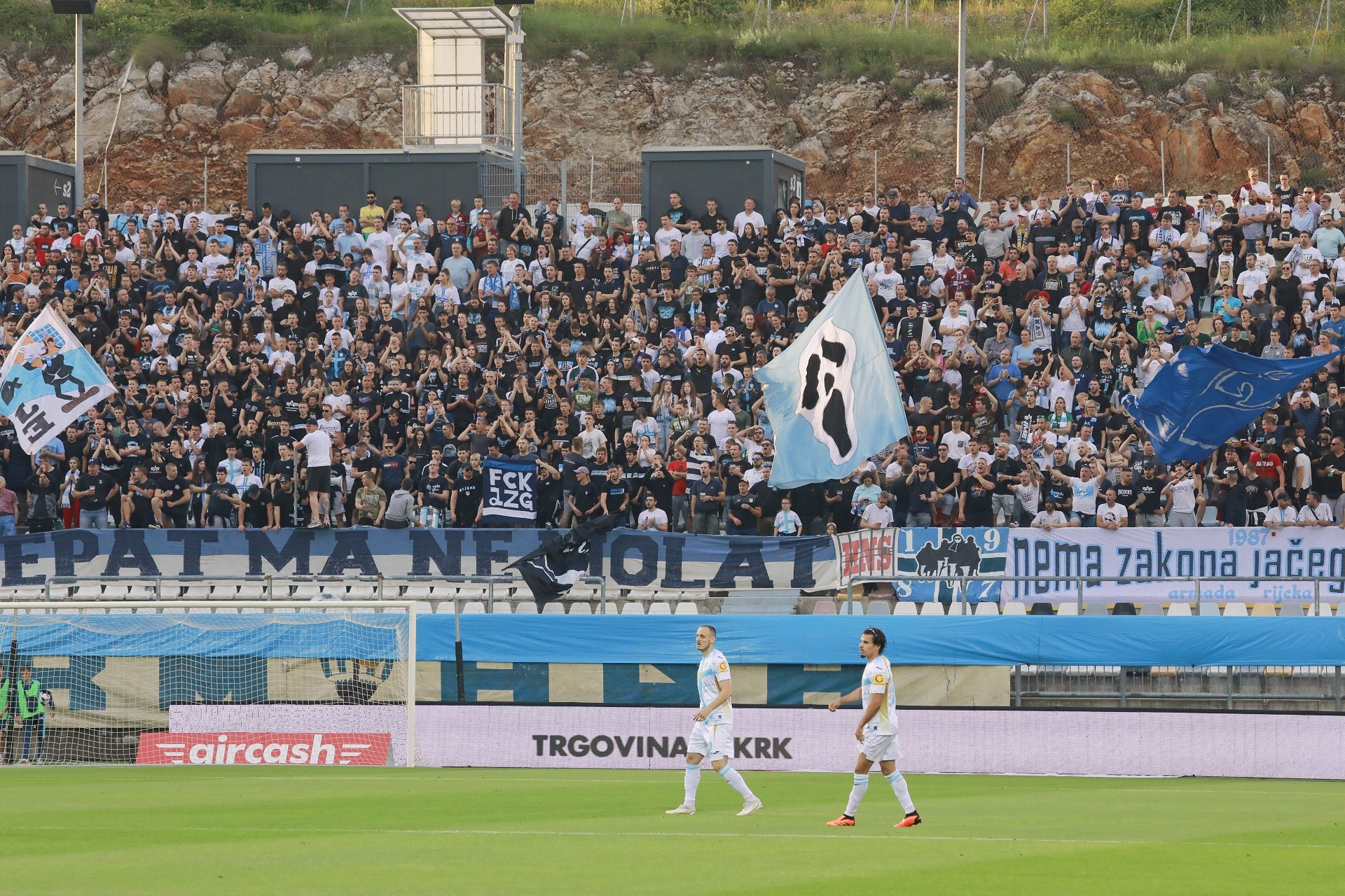hnk rijeka utakmica rujevica tribine navijači hnk rijeka utakmica rujevica tribine navijači