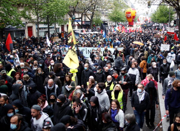 Traditional May Day march in Paris
