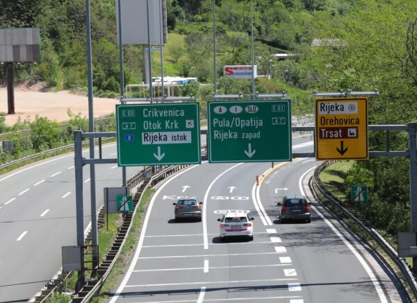 Autocesta A6 Rijeka – Zagreb prije spajanja s autocestom A7