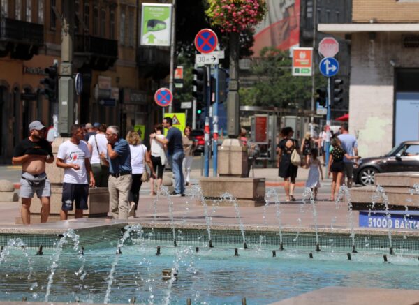 Rijeka: Toplinski val u centru grada