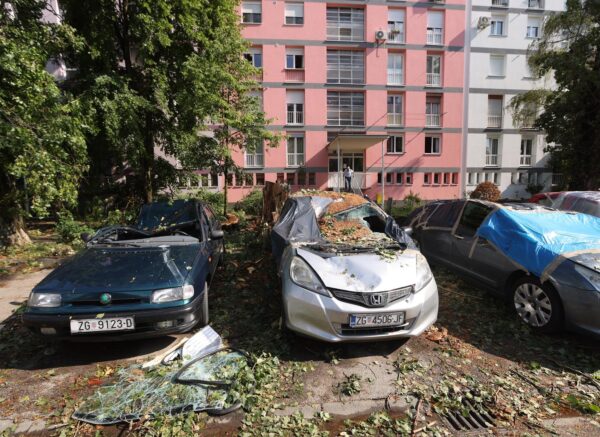 Zagreb: Posljedice nevremena u Voltinom naselju