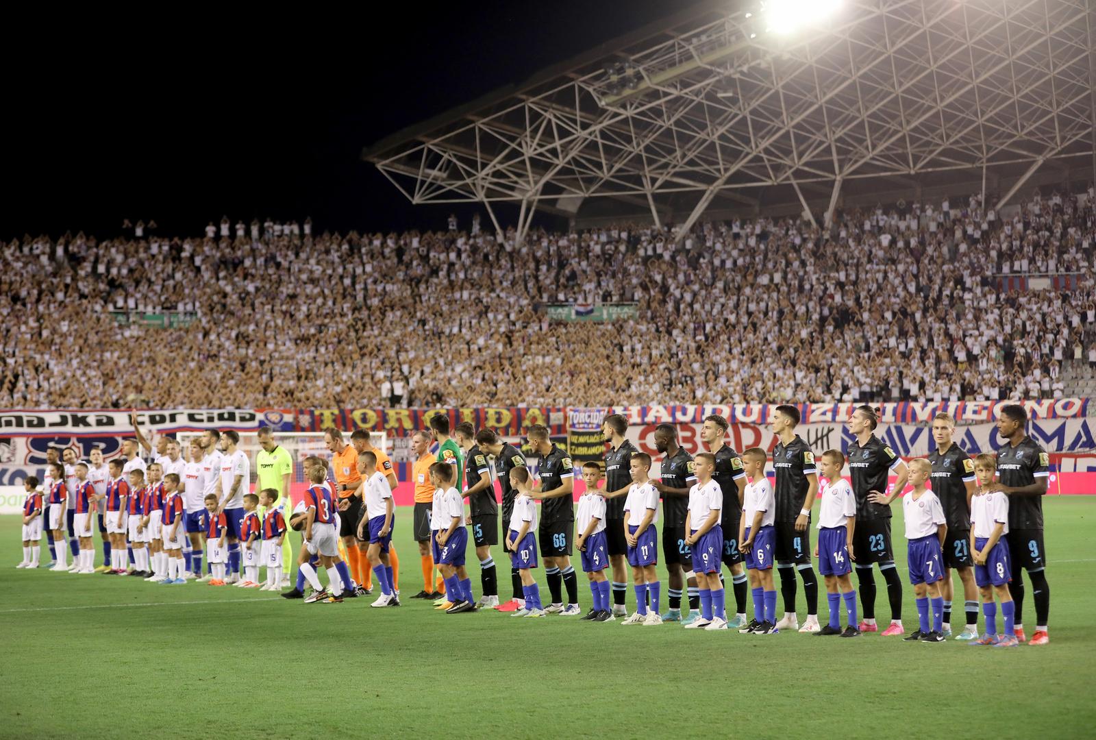 Split: Utakmica 2. kola SuperSport HNL-a između HNK Hajduk i HNK Rijeka