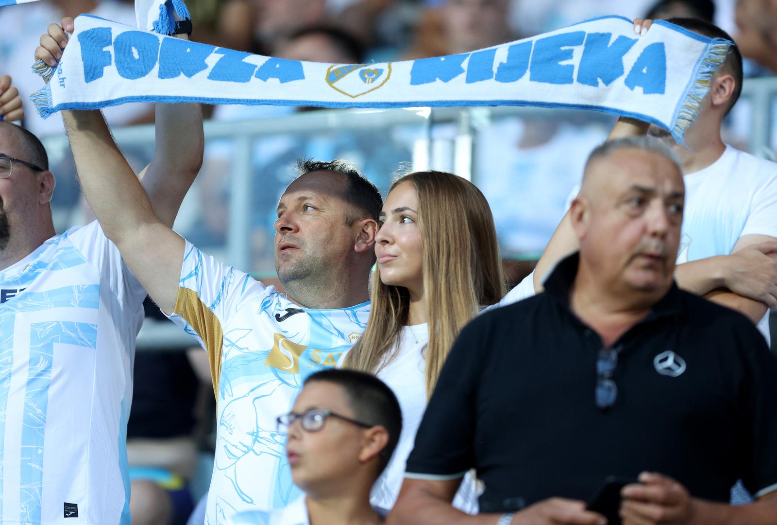 Rijeka: Navijači na nogometnoj utakmici HNK Rijeka i Dukagjini