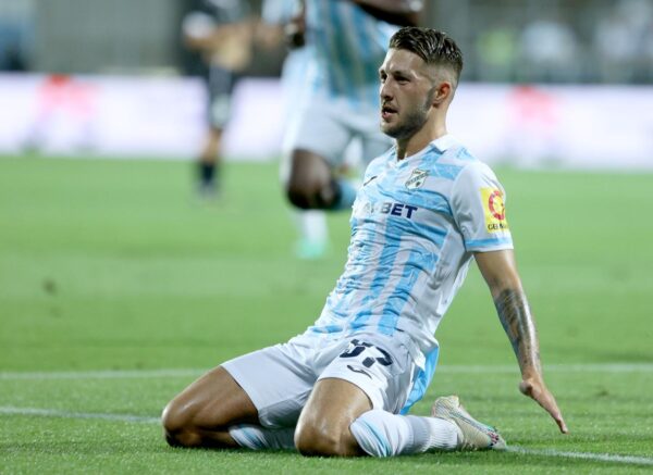Rijeka: Slavlje nakon pogotka Marca Pašalića za 1:0 protiv Dukagjinija