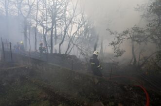 Hreljin: Vatrogasci i mještani gase požar kuće i šume Hreljin: Vatrogasci i mještani gase požar kuće i šume