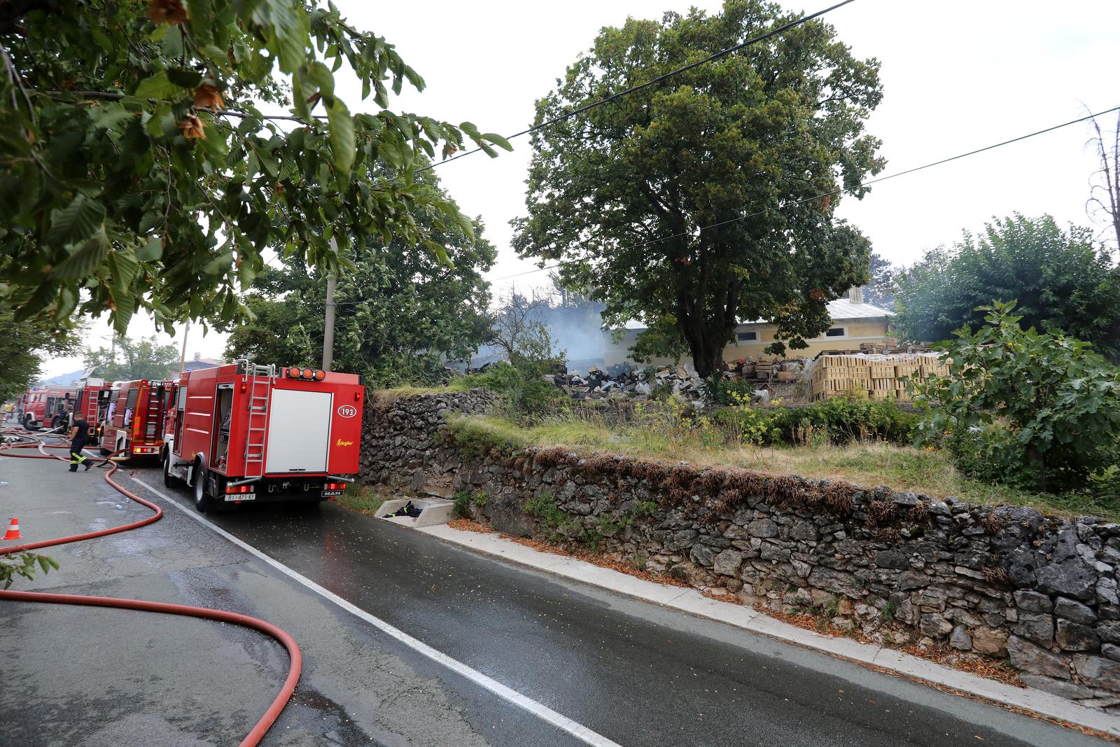 Hreljin: Vatrogasci i mjestani gase pozar kuce i sume Hreljin: Vatrogasci i mjestani gase pozar kuce i sume