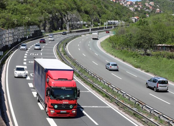 Autocesta A6 Rijeka – Zagreb prije spajanja s autocestom A7