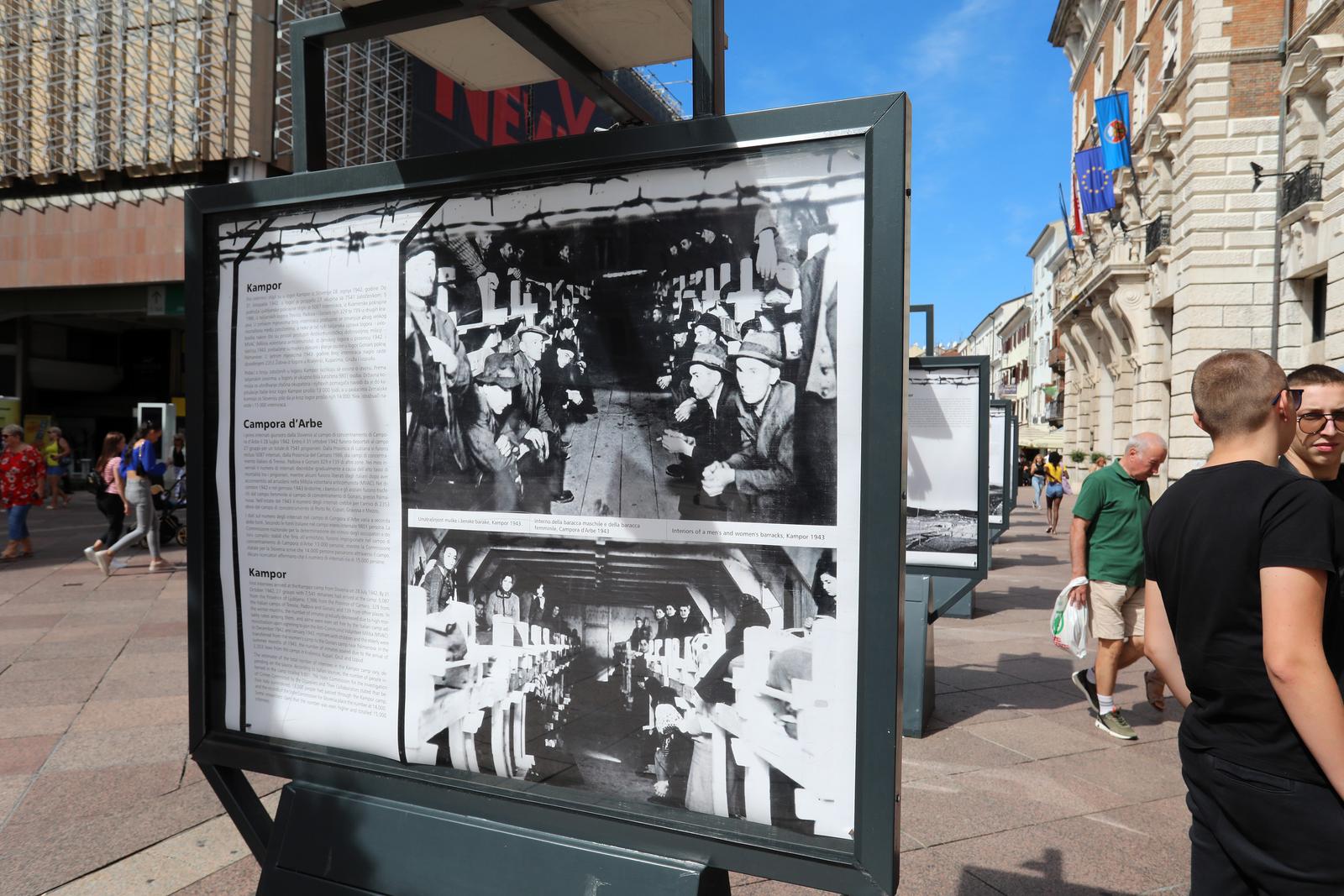 Rijeka: Izlozba Talijanski koncentracijski logori u Hrvatskom primorju 1941-1945. Rijeka: Izlozba Talijanski koncentracijski logori u Hrvatskom primorju 1941-1945.