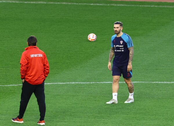 Split: Trening hrvatske nogometne reprezentacije uoči utakmice protiv Walesa