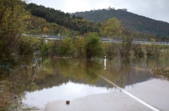 Grobničko polje i prometnice pod vodom Grobničko polje i prometnice pod vodom