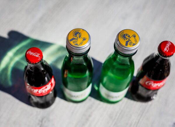 Boce Coca-Cole i Romerquelle vode