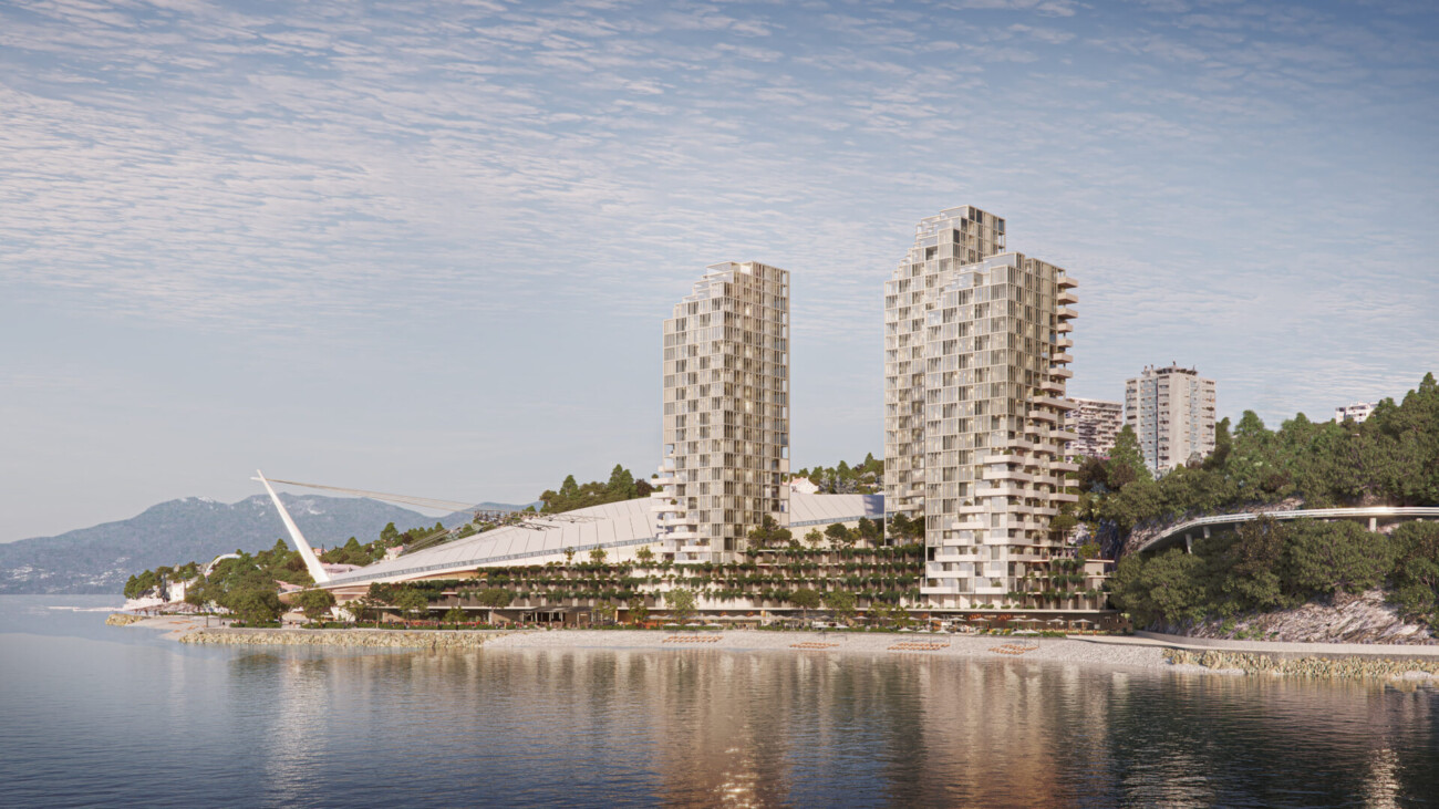 Stadium_Kantrida_CAM_15_hotel and service towers view from sea Stadium_Kantrida_CAM_15_hotel and service towers view from sea
