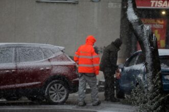 Rijeka: Gust snijeg pada irom grada Rijeka: Gust snijeg pada irom grada