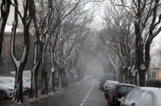 Rijeka: Gust snijeg pada širom grada Rijeka: Gust snijeg pada širom grada