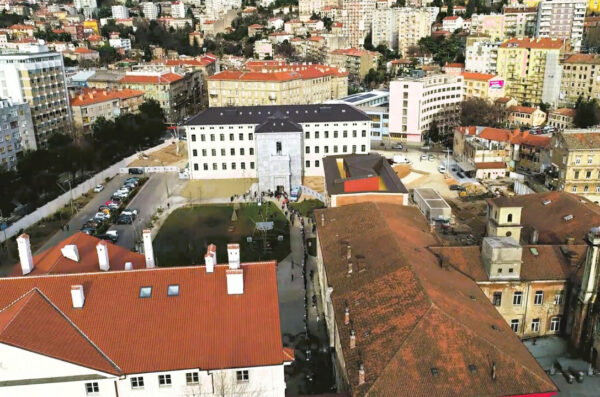 gradska knjižnica panorama video iz iz zraka