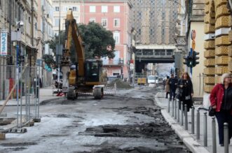Rijeka: Radovi u Adamićevoj ulici Rijeka: Radovi u Adamićevoj ulici