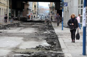 Rijeka: Radovi u Adamićevoj ulici Rijeka: Radovi u Adamićevoj ulici