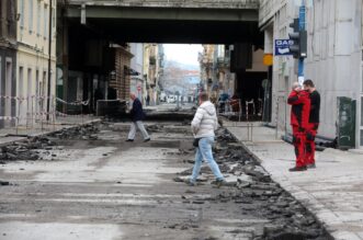 Rijeka: Radovi u Adamićevoj ulici Rijeka: Radovi u Adamićevoj ulici