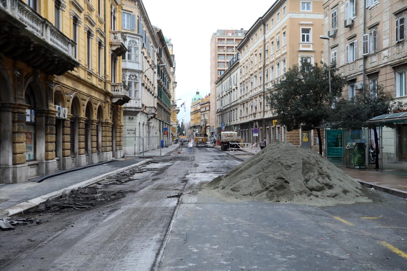 Rijeka: Radovi u Adami?evoj ulici Rijeka: Radovi u Adami?evoj ulici