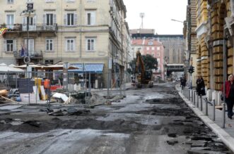 Rijeka: Radovi u Adamićevoj ulici Rijeka: Radovi u Adamićevoj ulici