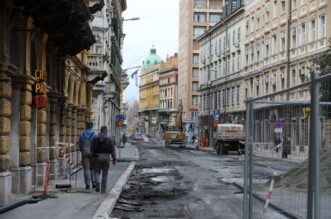 Rijeka: Radovi u Adamićevoj ulici Rijeka: Radovi u Adamićevoj ulici