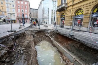 Rijeka: Radovi u Adami??evoj ulici Rijeka: Radovi u Adami??evoj ulici