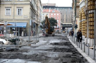 Rijeka: Radovi u Adami??evoj ulici Rijeka: Radovi u Adami??evoj ulici