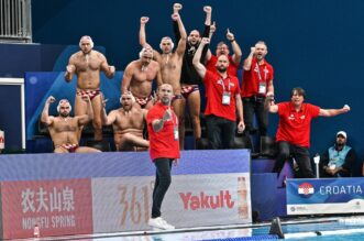 Susret Hrvatske i Francuske u polufinalu Svjetskog prvenstva u vaterpolu Susret Hrvatske i Francuske u polufinalu Svjetskog prvenstva u vaterpolu