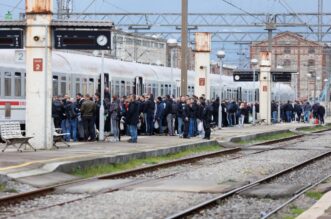 Rijeka: Polazak Bijelog vlaka s Armadom na derbi u Zagreb Rijeka: Polazak Bijelog vlaka s Armadom na derbi u Zagreb