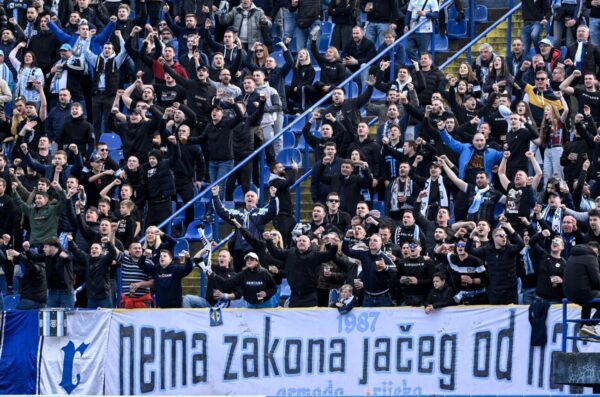 Zagreb: Atmosfera na utakmici GNK Dinamo-HNK Rijeka