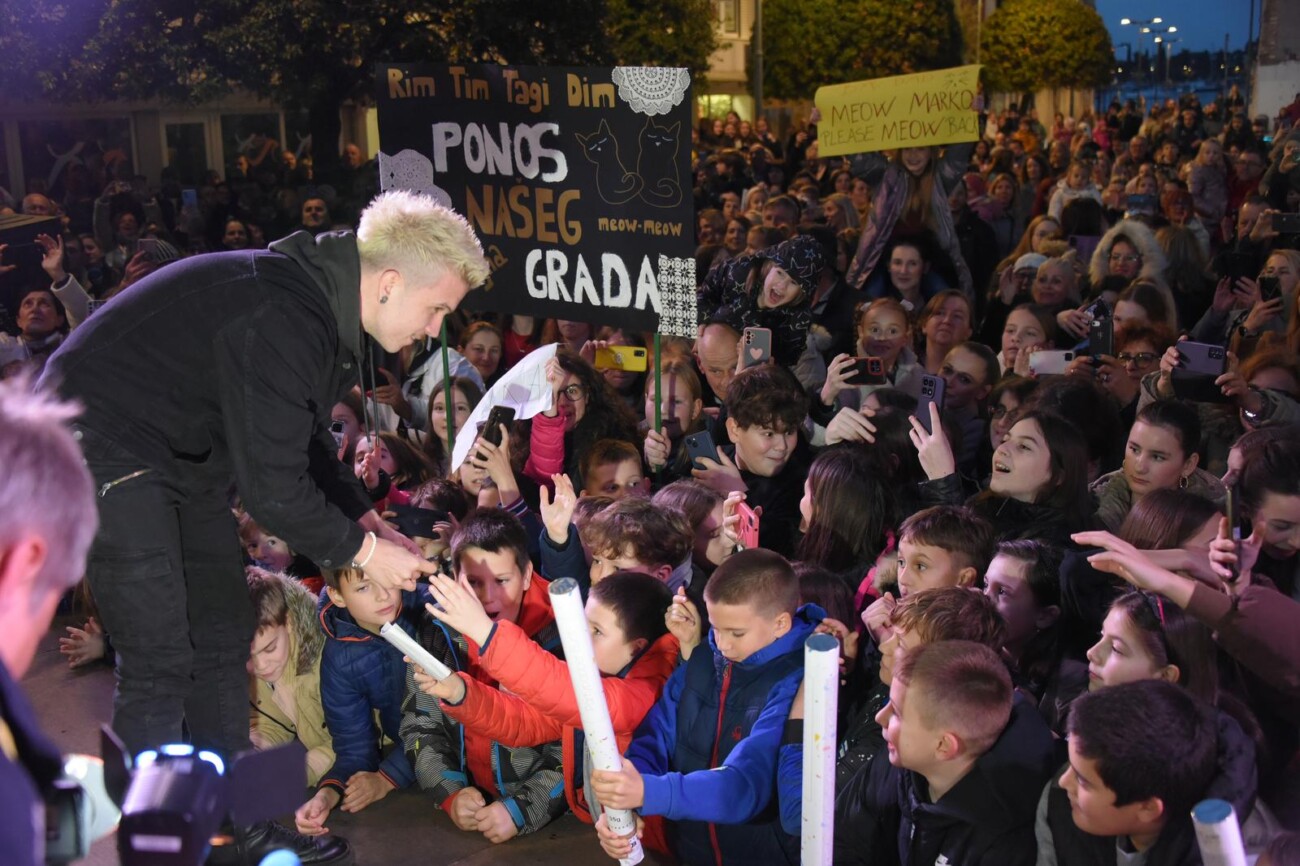 Umag: Doček Marka Purišića poznatog kao Baby Lasagna Umag: Doček Marka Purišića poznatog kao Baby Lasagna