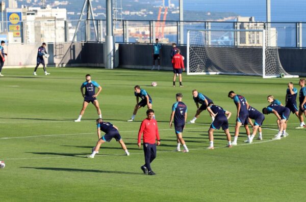 Rijeka: Trening nogometaa Hrvatske reprezentacije