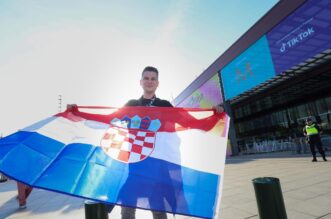 Malmo: Atmosfera ispred dvorane uoči prve polufinalne večeri Eurosonga Malmo: Atmosfera ispred dvorane uoči prve polufinalne večeri Eurosonga