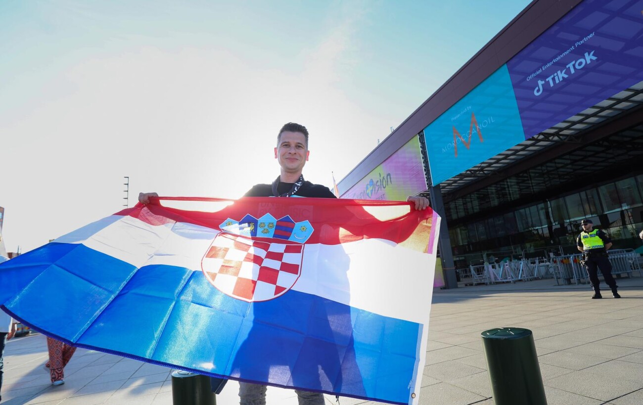 Malmo: Atmosfera ispred dvorane uoči prve polufinalne večeri Eurosonga Malmo: Atmosfera ispred dvorane uoči prve polufinalne večeri Eurosonga