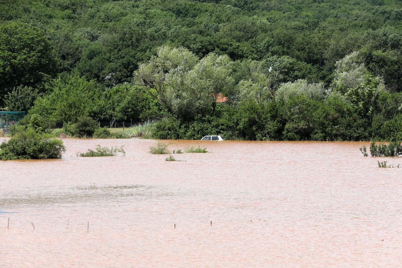 Veliki potop na otoku Krku, pala rekordna količina kiše Veliki potop na otoku Krku, pala rekordna količina kiše